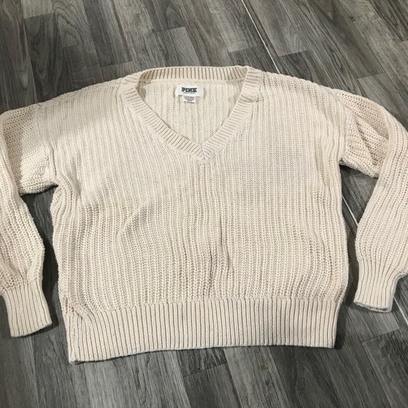 Victoria’s Secret Knit Ivory White Sweater; size X-Small - Picture 2 of 10
